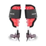 Tree Climbing Spikes Set, Height-Adjustable Tree Climbing Gear with Straps & Spike Protectors, 159 kg Load Capacity, Durable Aluminum Climb Spurs Arborist Equipment for Fruit Picking Hunting