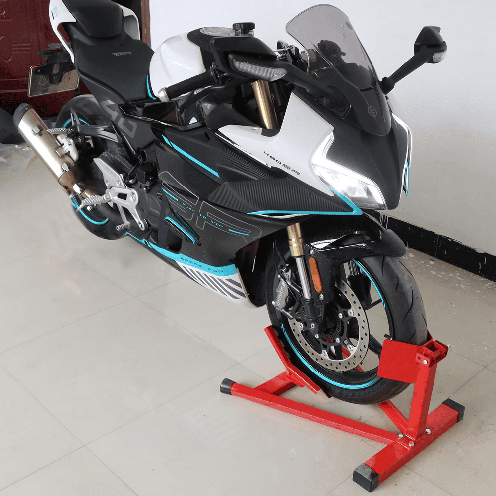 Heavy-Duty Motorcycle Motorbike Front Wheel Chock Lift Stand Vehicle Wheel Chock Clampsfor Trailer Transport 15"-21" Tires Standard Motorcycles 5 Heavy-Duty Motorcycle Motorbike Front Wheel Chock Lift Stand Vehicle Wheel Chock Clampsfor Trailer Transport 15″-21″ Tires Standard Motorcycles - image 5