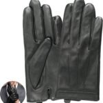 Men’s Gloves, Touchscreen Gloves, Windproof and Good Fit, for Riding, for Cold Weather, Travel and Daily Winter Wear, XL, Black