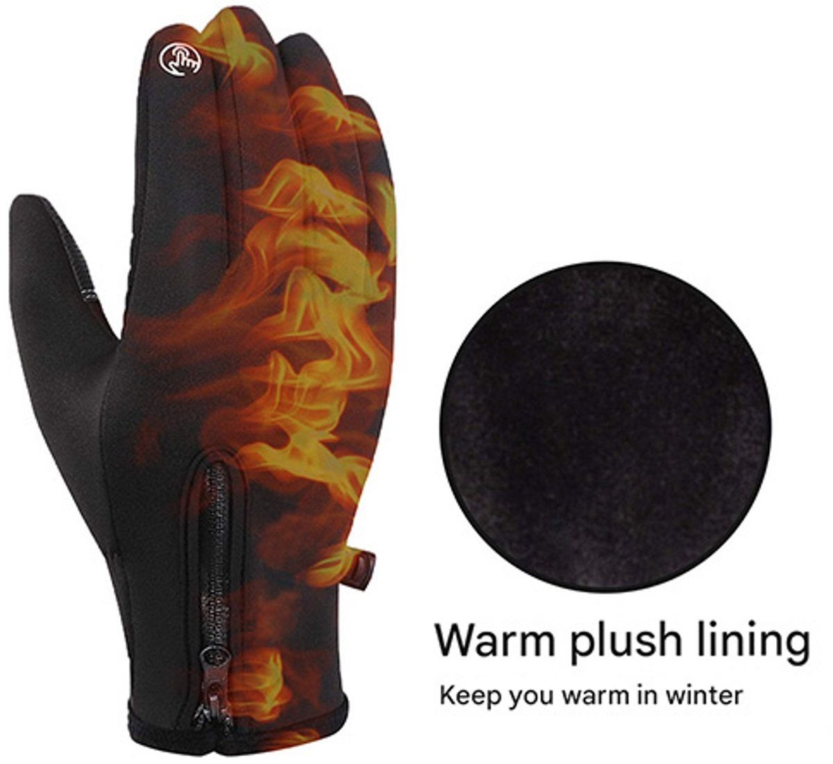 Touchscreen Winter Gloves, Windproof Warm Leather Cycling Gloves for Men and Women, Outdoor Riding and Daily Cold Weather Use, Size XL, Grey 5 Touchscreen Winter Gloves, Windproof Warm Leather Cycling Gloves for Men and Women, Outdoor Riding and Daily Cold Weather Use, Size XL, Grey - image 5