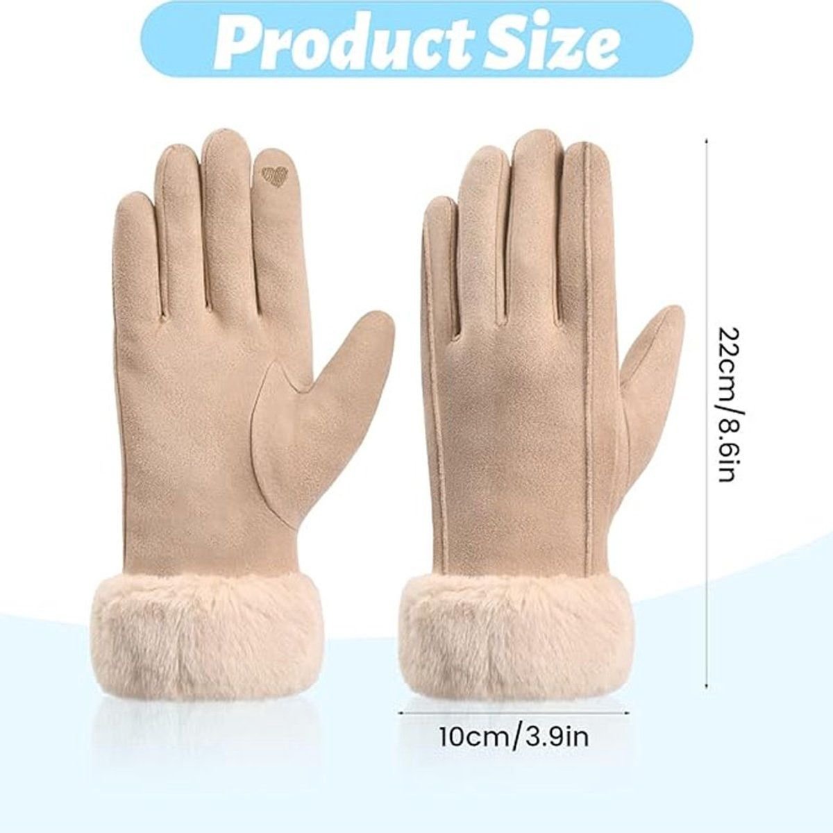 Insulated Touchscreen Gloves, Winter Gloves, Windproof and Cold-Resistant Gloves, Insulated Gloves for Women, for cycling 5 Insulated Touchscreen Gloves, Winter Gloves, Windproof and Cold-Resistant Gloves, Insulated Gloves for Women, for cycling - image 5