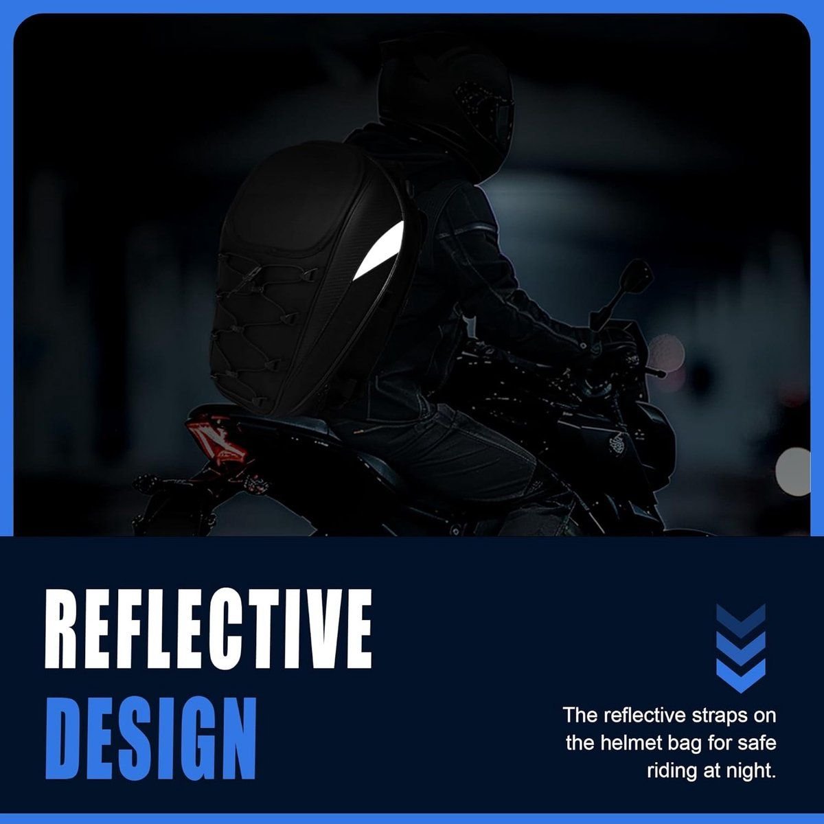 Waterproof motorcycle saddle bag, motorcycle helmet bag, motorcycle backpack, double luggage bag, Compact Lightweight Design, 38 liters 5 Waterproof motorcycle saddle bag, motorcycle helmet bag, motorcycle backpack, double luggage bag, Compact Lightweight Design, 38 liters - image 5