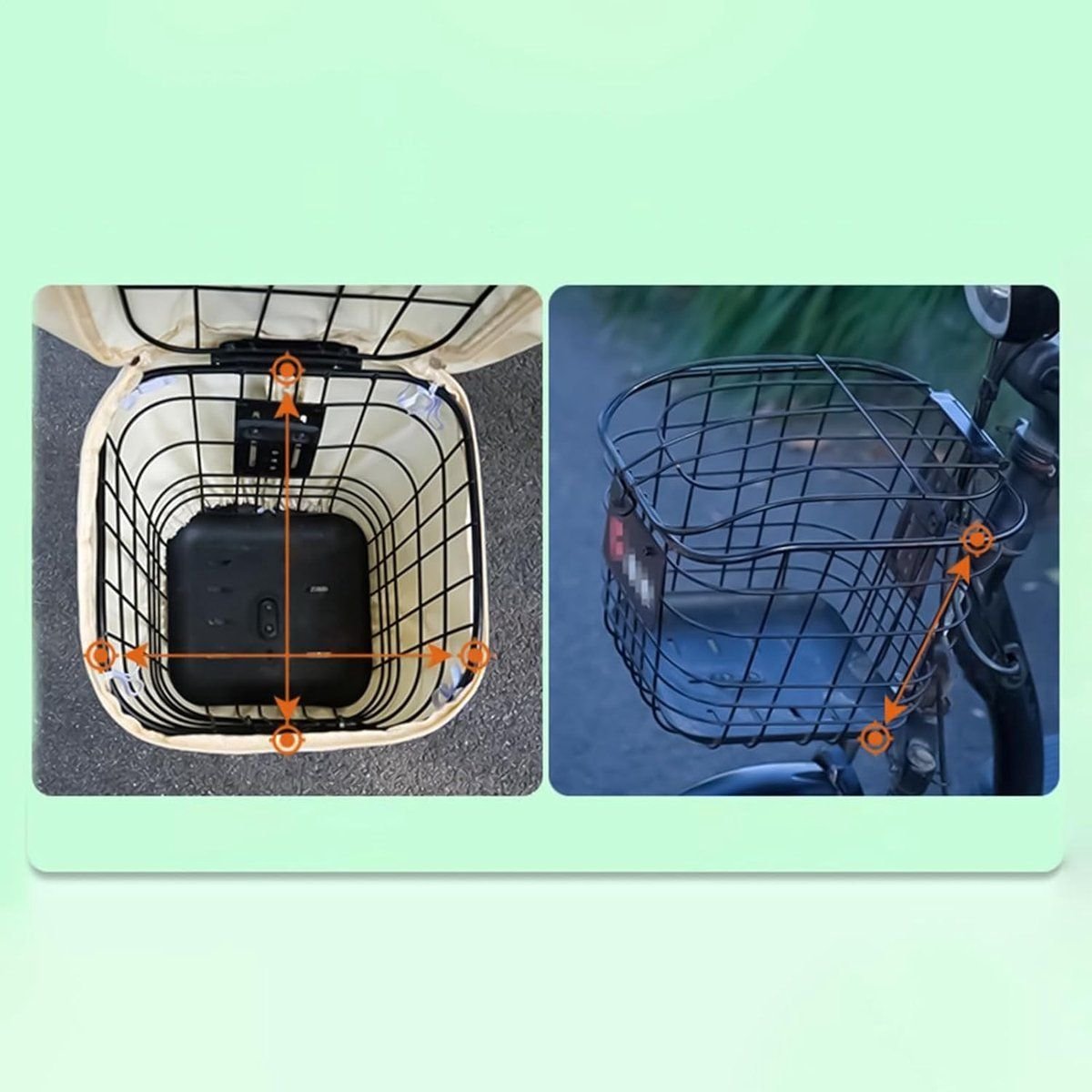 Bicycle Basket Cover, Protective Cover for Bicycle Basket, Bicycle Basket Accessories, Dustproof, Bicycle Snow Cover, 32 x 34 x 26 cm, Off-white 3 Bicycle Basket Cover, Protective Cover for Bicycle Basket, Bicycle Basket Accessories, Dustproof, Bicycle Snow Cover, 32 x 34 x 26 cm, Off-white - image 3