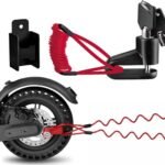 Disc Brake Lock, Electric Scooter Lock, for Xiaomi M365, With holder and steel cable, with storage holder, for Regular Driving, Storage and Travel
