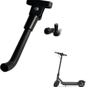 Stand for Electric Scooter, Aluminum Kickstand, Replacement Side Stand with Screws, for Home, Travel and Daily Use, Black