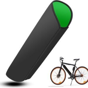 1 Piece, E-Bike Battery Protective Cover, Reflective Neoprene Battery Sleeve for Electric Bicycle Batteries, 4.5 mm Thick, 54 x 38 cm, Black