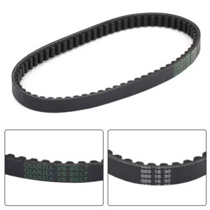 GY6 50cc Scooter Drive Belt, 669-18-30 High-Performance CVT Belt for Moped Go Kart ATV, Rubber Replacement Part