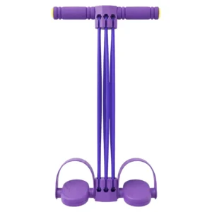 Pedal Resistance Bands with Handles, Home Abdominal and Waist Toning Fitness Equipment, Crunches Elastic Pull Rope, and Core Training