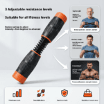 Adjustable wrist grip resistance bar