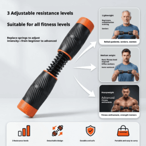 Adjustable wrist grip resistance bar