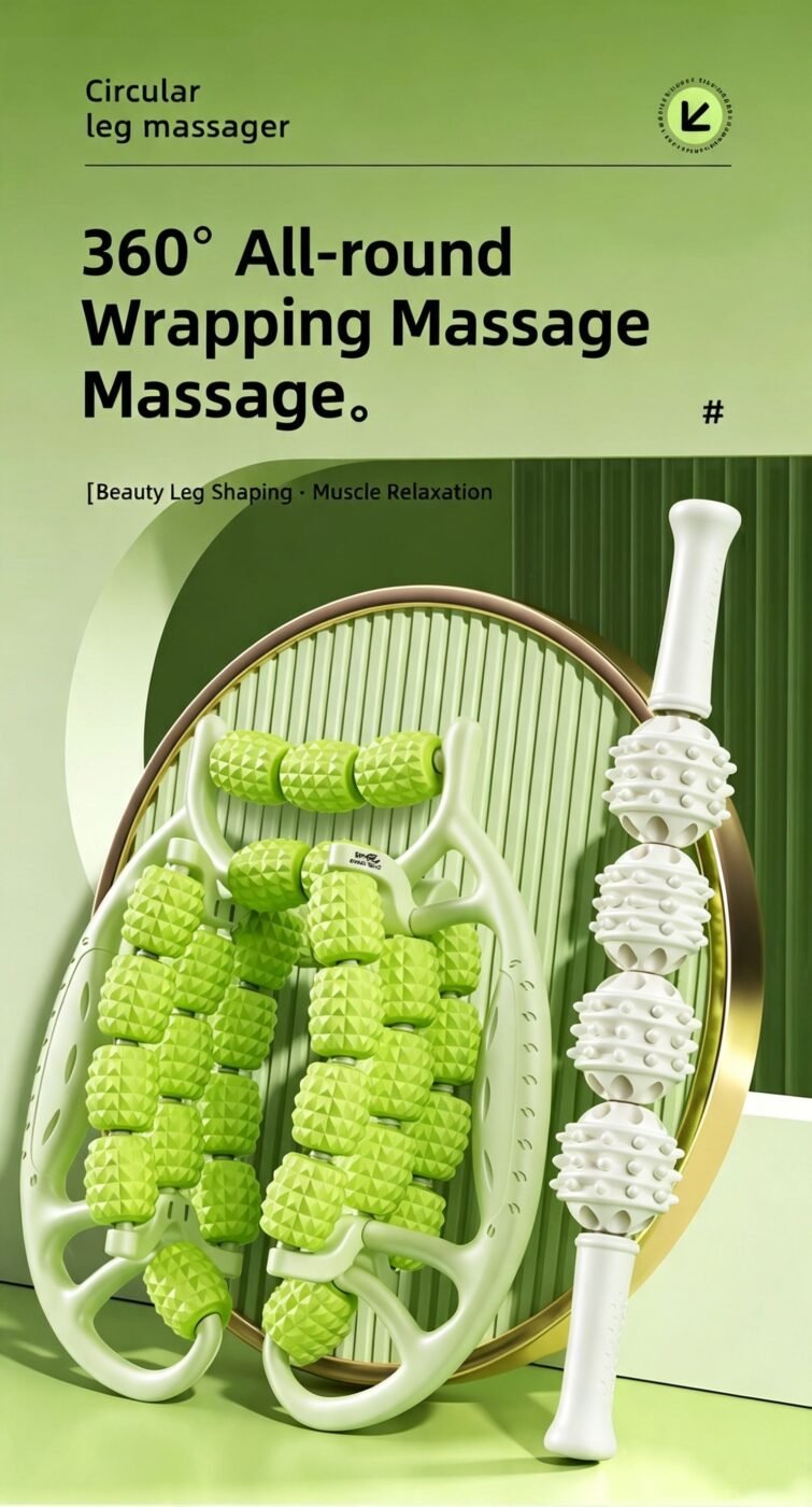 29-Rolling Wheel Leg Muscle Relaxation Leg Wolf Tooth Massage Tool Set 2 29-Rolling Wheel Leg Muscle Relaxation Leg Wolf Tooth Massage Tool Set - image 2