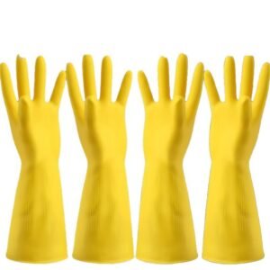 8 Pairs Dishwashing Rubber Gloves for Cleaning,Household Gloves,Latex and Fit Your Hands Well, Great Kitchen Tools（M）