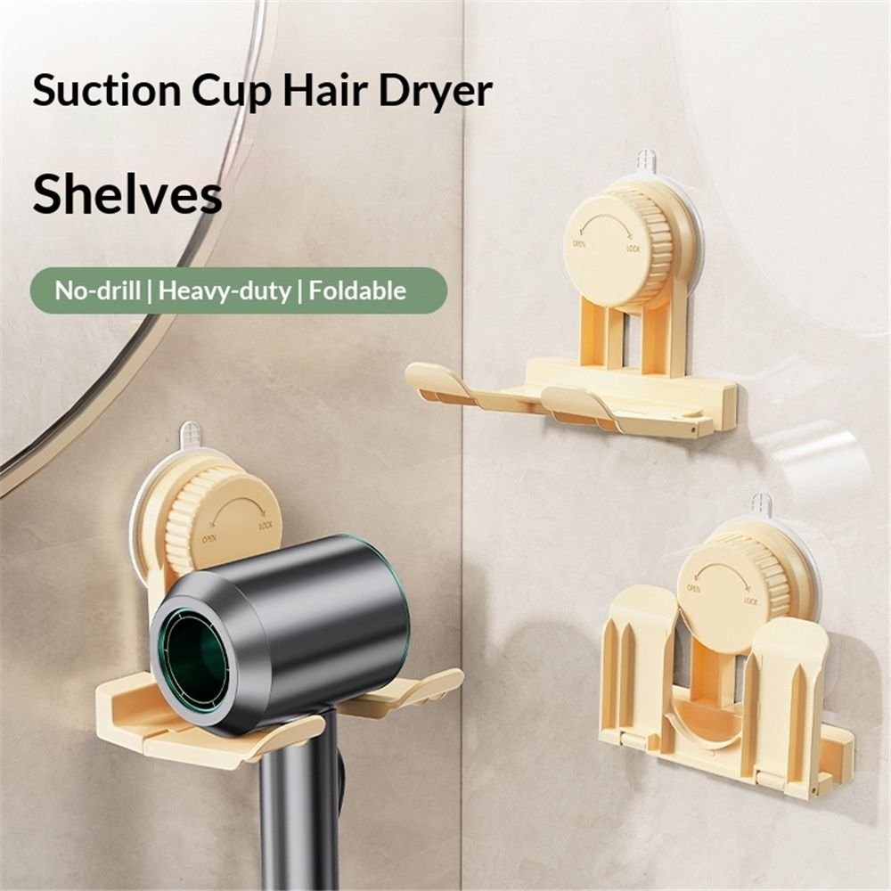 2 pack Universal Hair Dryer Holder,Blow Dryer Hanger Wall Mount for Hair Dryer Storage with Strong Suction Cup & Locking Latch + Plug&Cord Organizer,For Bathroom,Vanity,and Cabinet Door(Apricot) 2 2 pack Universal Hair Dryer Holder,Blow Dryer Hanger Wall Mount for Hair Dryer Storage with Strong Suction Cup & Locking Latch + Plug&Cord Organizer,For Bathroom,Vanity,and Cabinet Door(Apricot) - image 2