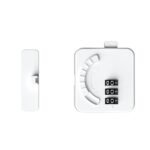 2 Pack Multi functional child safety lock, home baby protection drawer lock, refrigerator lock, baby password lock, flat lock （Flat password lock）White