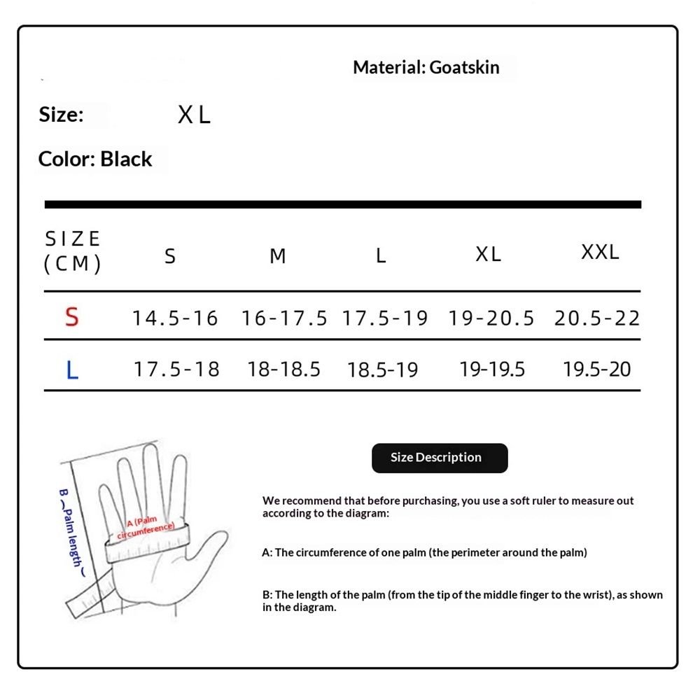 Motorcycle Gloves for Men Touchscreen Full Finger Leather Gloves Protection Riding Driving Biker Glove Black(XL) 4 Motorcycle Gloves for Men Touchscreen Full Finger Leather Gloves Protection Riding Driving Biker Glove Black(XL) - image 4