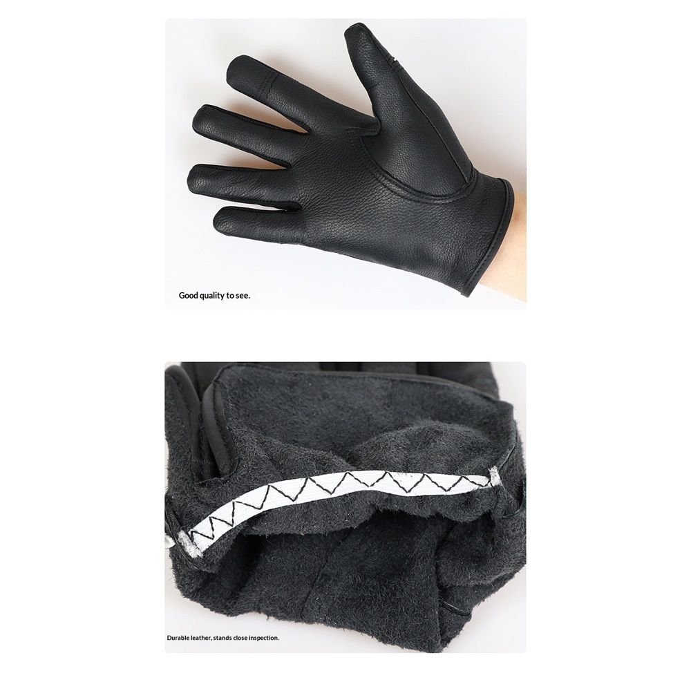 Motorcycle Gloves for Men Touchscreen Full Finger Leather Gloves Protection Riding Driving Biker Glove Black(XL) 5 Motorcycle Gloves for Men Touchscreen Full Finger Leather Gloves Protection Riding Driving Biker Glove Black(XL) - image 5