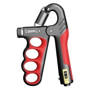 Grip Strength Trainer, Hand Grip Strengthener with Adjustable Resistance 11-220Lbs(5-100KG), Automatic Counter, Ergonomic Design, Forearm Strengthener for Musicians Athletes and Injury Recovery