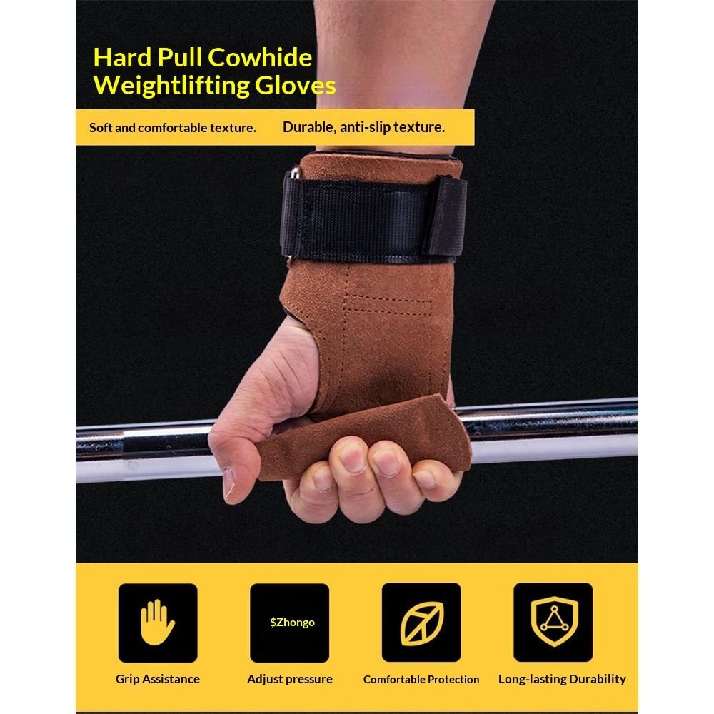 Powerlifting Wrist Wrap Pull Up Exercise Fitness Strap Weight Lifting Strap Padded Grip Wrist(2PCS) 2 Powerlifting Wrist Wrap Pull Up Exercise Fitness Strap Weight Lifting Strap Padded Grip Wrist(2PCS) - image 2