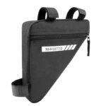Black Bicycle Frame Bag – Triangular Storage Bag for Cycling, Outdoor Rides and Daily Commuting