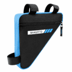 Black-blue Bicycle Frame Bag – Triangular Storage Bag for Cycling, Outdoor Rides and Daily Commuting