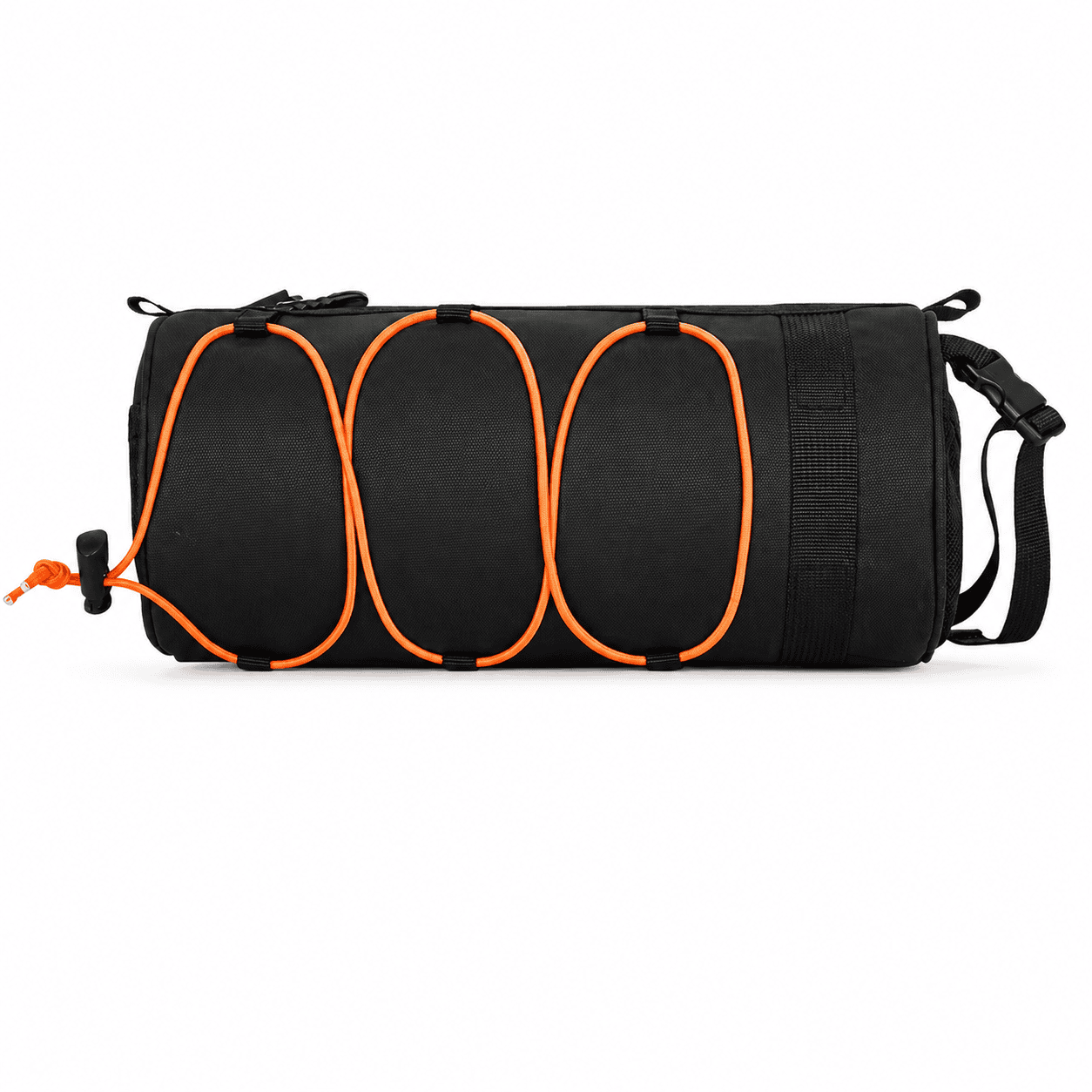 Black Bicycle Handlebar Bag with Fluorescent Orange Elastic Cord Waterproof Front Frame Storage Bag Large Capacity Cycling Pouch for Mountain Road Bike Outdoor Riding Accessories 1 Black Bicycle Handlebar Bag with Fluorescent Orange Elastic Cord Waterproof Front Frame Storage Bag Large Capacity Cycling Pouch for Mountain Road Bike Outdoor Riding Accessories